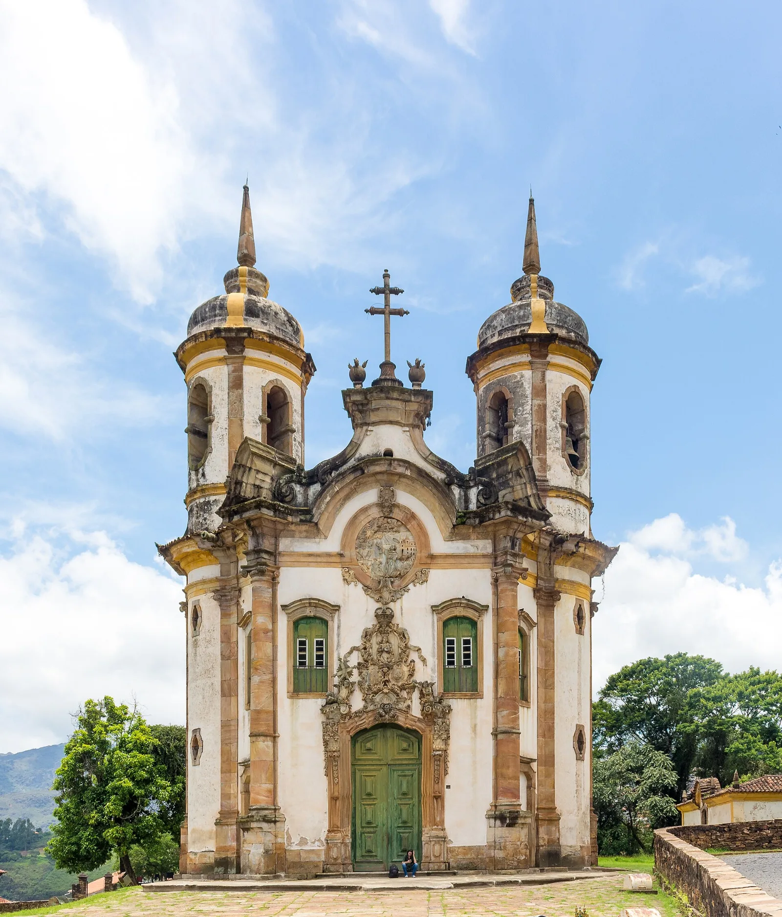 Fachada da Igreja de São Francisco de Assis em Ouro Preto, Minas Gerais