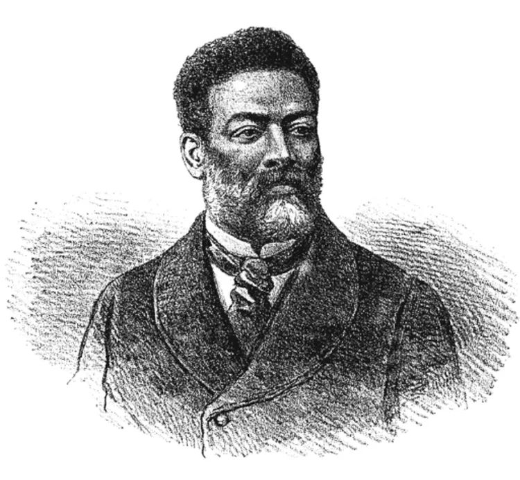 Desenho de Angelo Agostini retratando Luiz Gama