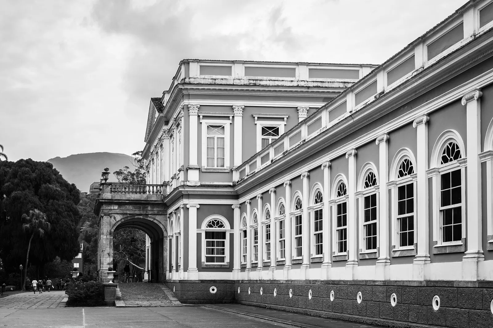Fachada do Museu Imperial de Petrópolis, antigo palácio de verão de D. Pedro II