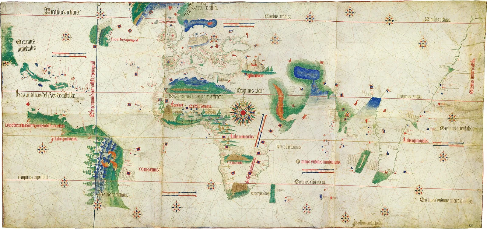 Planisfério de Cantino, mapa-múndi português de 1502